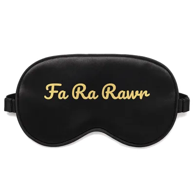 Fa Ra Rawr Sleep Mask: T-Rex Christmas Carol Pun Design