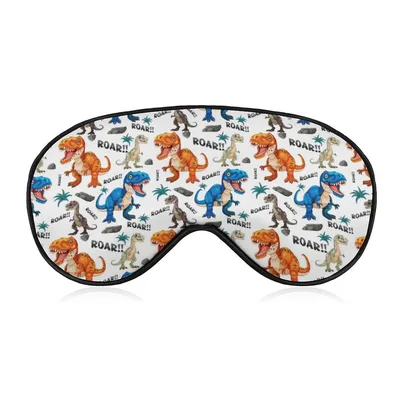 T-Rex Pattern Sleep Mask for Dinosaur Fans