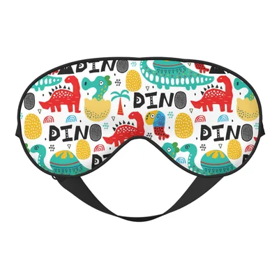 Dinosaur Pattern Sleep Mask