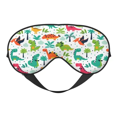 Cute Dinosaur Pattern Sleep Mask for Prehistoric Lovers