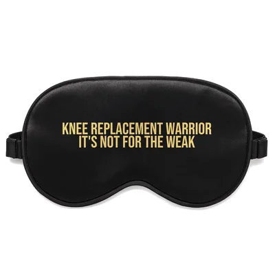Knee Replacement Warrior Sleep Mask: Bold Recovery Humor