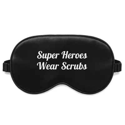 Nurse Superhero Sleep Mask: Super Heroes Wear Scrubs Design
