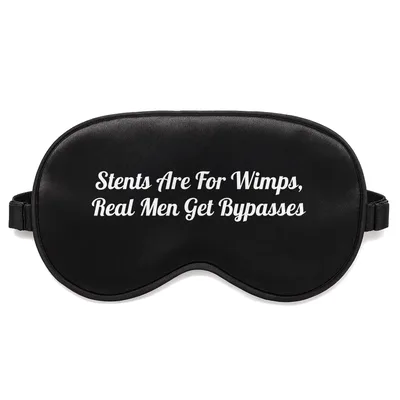 Heart Bypass Survivor Sleep Mask: Bold Recovery Statement