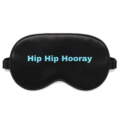 Hip Replacement Recovery Sleep Mask with Hip Hip Hooray Text
