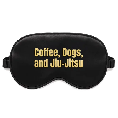 Coffee Dogs Jiu Jitsu Sleep Mask for BJJ Lovers