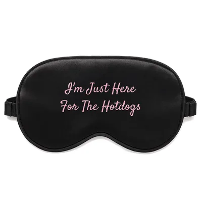 Here for the Hotdogs Sleep Mask: A Fun Foodie Design