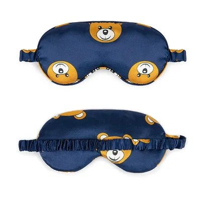 Cute Bear Sleep Mask Set of 2 for Calm Nights