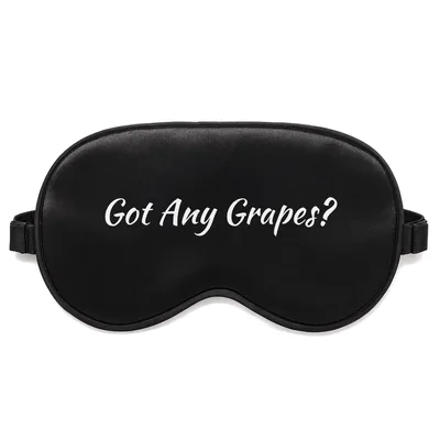 Duck Grapes Quote Sleep Mask for Fruit Lovers