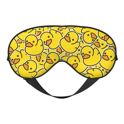 Rubber Ducks Pattern Sleep Mask for Playful Bath Time Lovers