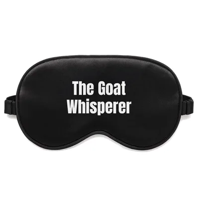 Goat Whisperer Sleep Mask for Farm Lovers and Goat Enthusiasts