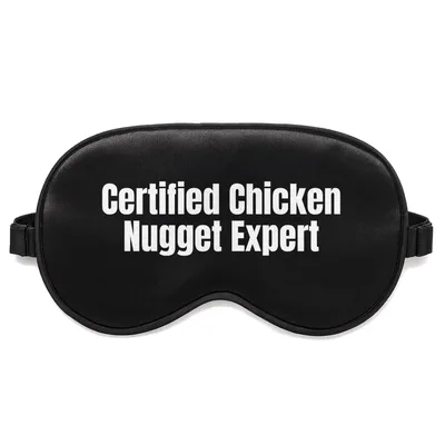 Nugget Expert Sleep Mask for Certified Chicken Nugget Lovers
