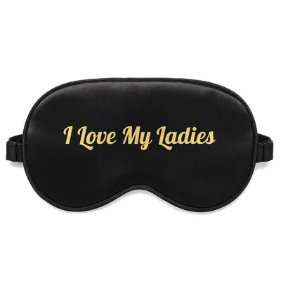 Backyard Chicken Farmer Sleep Mask: I Love My Ladies Design