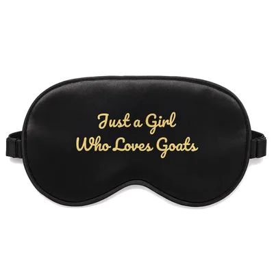 Goat Lover Sleep Mask: Just a Girl Who Loves Goats Design