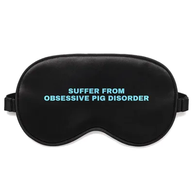 Obsessive Pig Lover Sleep Mask for Farm Enthusiasts