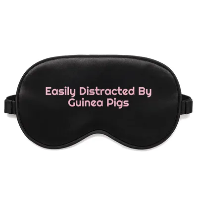 Easily Distracted By Guinea Sleep Mask for Cavy Enthusiasts