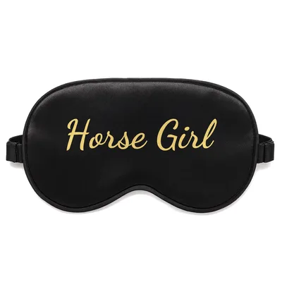 Equestrian Horse Lover Sleep Mask: Horse Girl Script Design