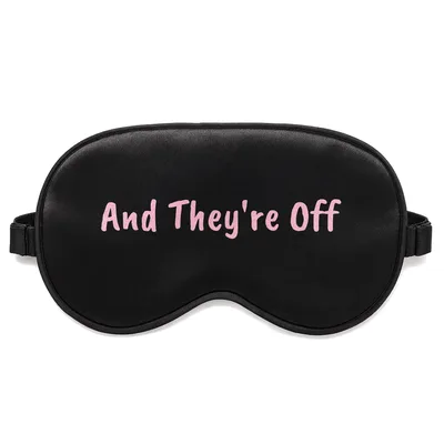 Horse Racing Fan Sleep Mask And They're Off Design