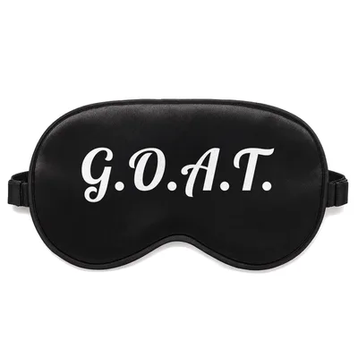 G O A T Sleep Mask: The Greatest of All Time Design