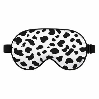 Black and White Cow Sleep Mask for Cow Lovers