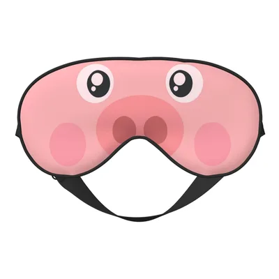 Pig Face Sleep Mask: Cute Pink Snout Design for Fun Rest