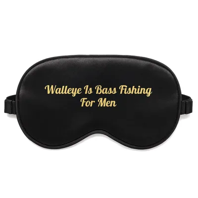 Walleye Fisherman Sleep Mask: Walleye Is Bass Fishing For Men Design