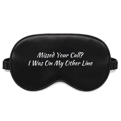 Sarcastic Phone Joke Sleep Mask for Fishing Lovers