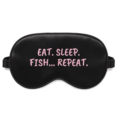 Eat Sleep Fish Sleep Mask for Bass Lovers