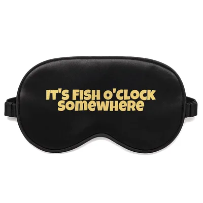Fish O'Clock Sleep Mask for Fishing Enthusiasts