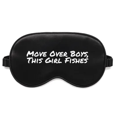 Funny Fishing Design Sleep Mask for the Girl Who Loves to Cast a Line