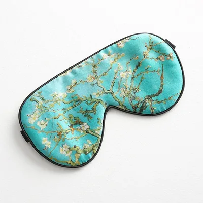 Van Gogh Floral Sleep Mask for Quiet Nights and Bright Days