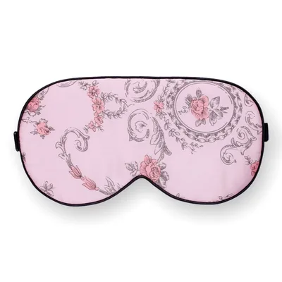 Pink Rose Sleep Mask: Soft Florals on Blush