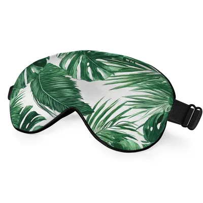 Tropical Palm Leaves Sleep Mask for Calm Nights