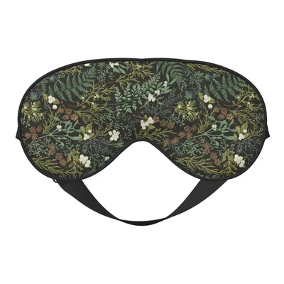 Forest Botanical Sleep Mask for Quiet, Leafy Rest