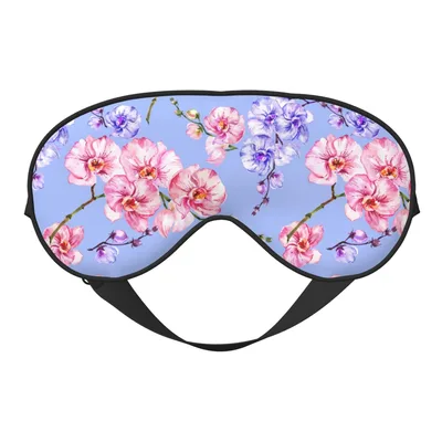 Pink Orchid Sleep Mask for Floral Lovers and Plant Fans