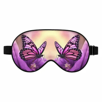 Butterfly Lover Sleep Mask for Purple Flower Fans