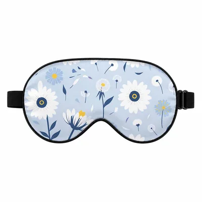 Dandelion Flower Sleep Mask for Blue Floral Lovers