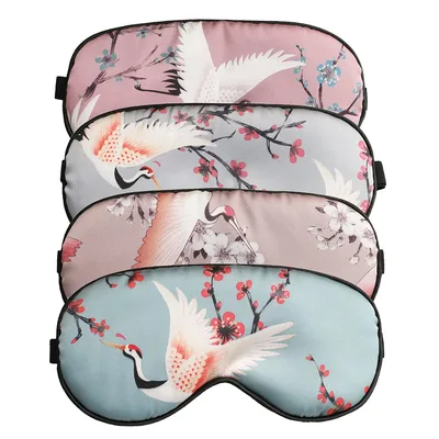 Japanese Crane Sleep Mask Set of 4 for Calm Nights