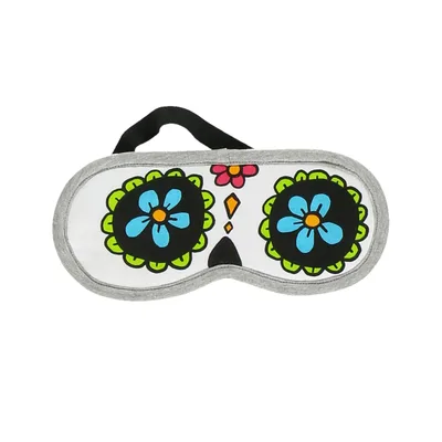 Sugar Skull Day Sleep Mask: Floral Skull Design for Night