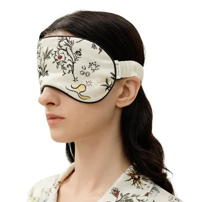 Botanical Floral Print Sleep Mask for Nature Lovers