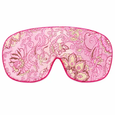 Pink Paisley Pattern Sleep Mask for Floral Lovers