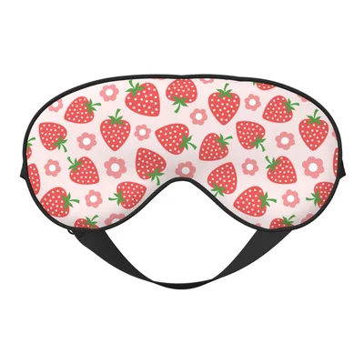 Strawberry Pattern Sleep Mask for Sweet Dreams