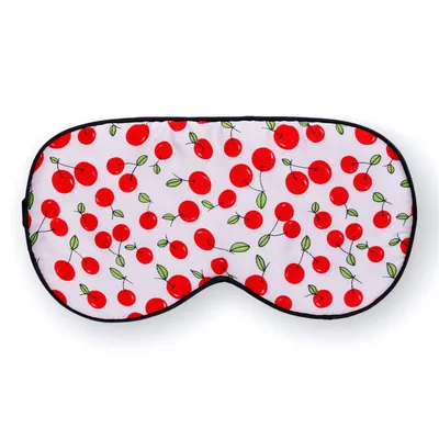 Cherry Print Sleep Mask for Fruit Lovers and Sweet Dreamers