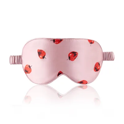 Pink Strawberry Sleep Mask for Fruit Lovers