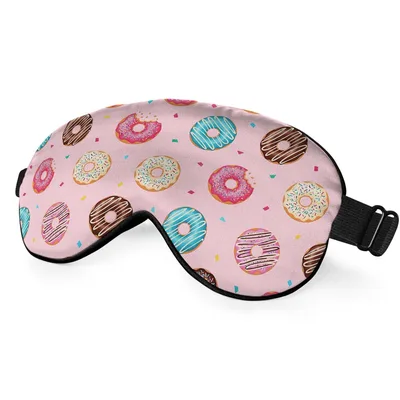 Donuts with Confetti Pattern Sleep Mask for Sweet Dreams