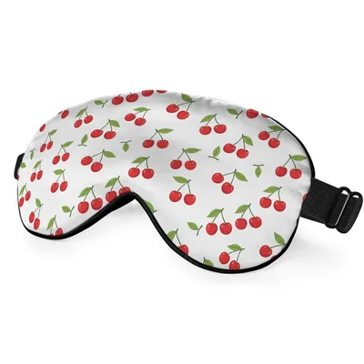 Red Cherries Fruit Pattern Sleep Mask for Sweet Fruit Lovers