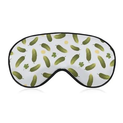 Pickles Cucumber Pattern Sleep Mask for Gherkin Lovers