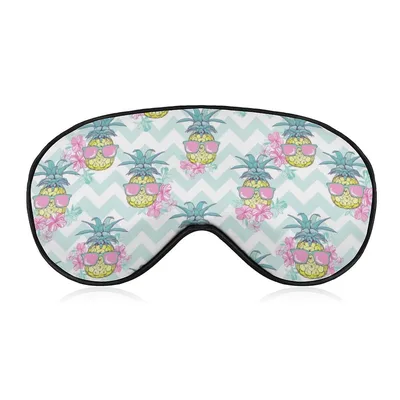 Pineapple Sunglasses Pattern Sleep Mask for Tropical Vibes