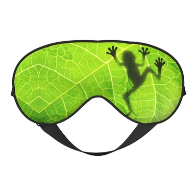 Frog Silhouette Sleep Mask for Nature Lovers