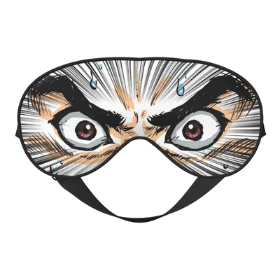 Anime Eyes Sleep Mask: Glaring Manga Stare for Dreamers
