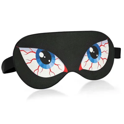 Bloodshot Cartoon Eyes Sleep Mask for Funny Eye Lovers